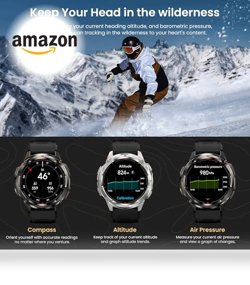 Ultra Rugged Smart Watch with GPS and Bluetooth Calling — Smartwatches, KOSPET