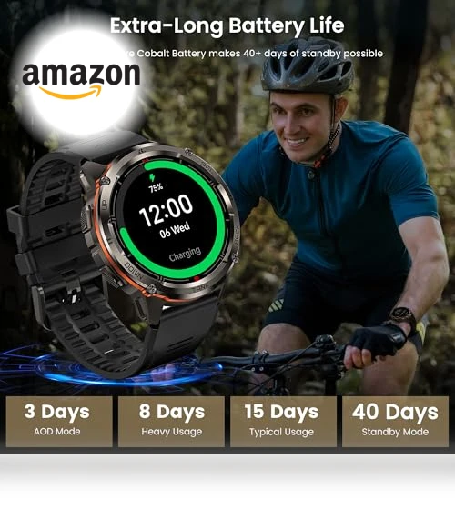 Ultra Rugged Smart Watch with GPS and Bluetooth Calling — Smartwatches, KOSPET