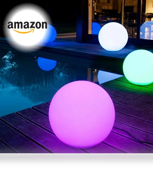 Waterproof Rechargeable LED Glowing Ball Light Orb Globe Lamp — Outdoor Light Projectors, Mr.Go