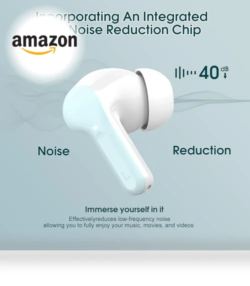Wireless Earbuds with ENC Noise Cancelling Mic — Bluetooth Headsets, BESNOOW