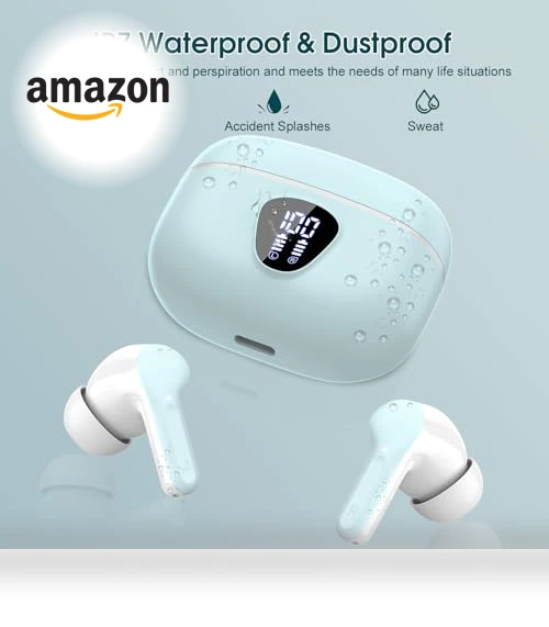 Wireless Earbuds with ENC Noise Cancelling Mic — Bluetooth Headsets, BESNOOW