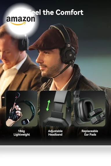 Wireless Intercom Headset System — Headsets, Hollyland