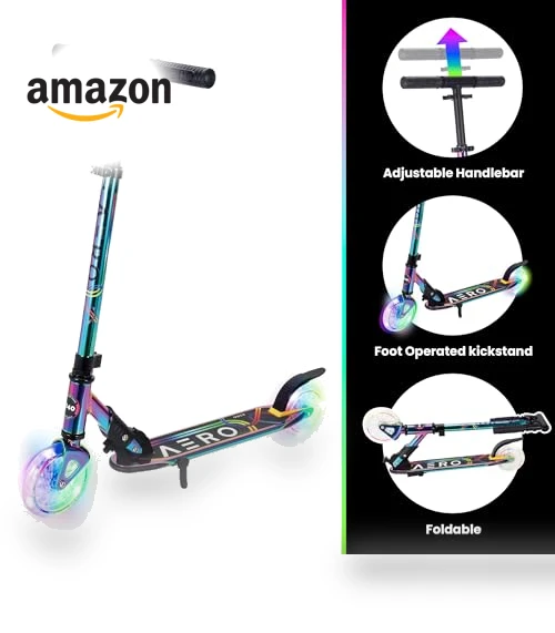2 Wheel Kick Scooter with Dynamic Lights — Push Scooters, AERO MOBILITY