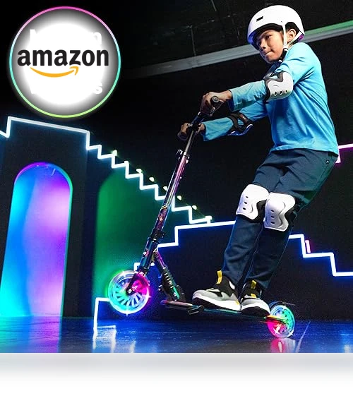 2 Wheel Kick Scooter with Dynamic Lights — Push Scooters, AERO MOBILITY