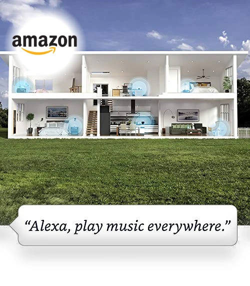 Alexa speaker with premium sound — Whole-Home Audio Systems, Amazon