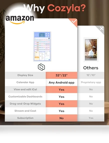 Digital Calendar Wall Touch Screen — Digital Planners, Cozyla Mate