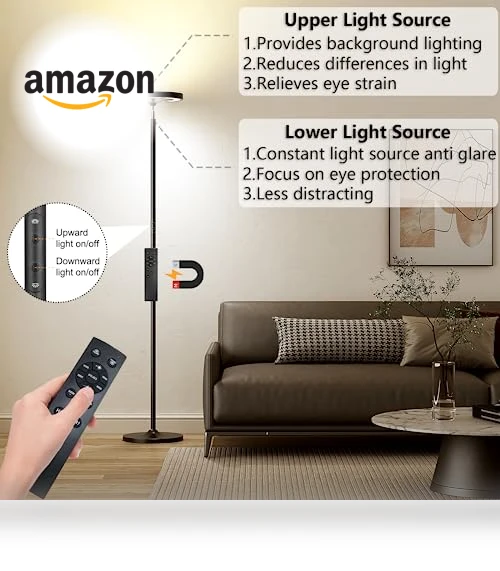 Double Side Lighting LED Floor Lamp — Standing Lights, Keepsmile
