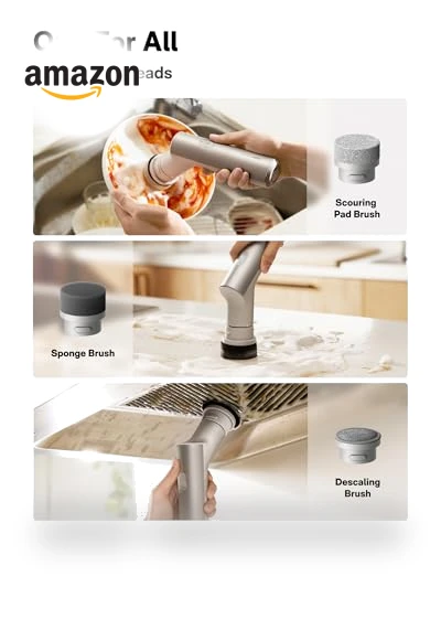 Electric Spin Scrubber — Brushes, HOTO