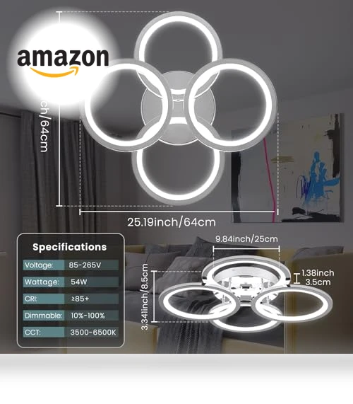 Modern LED Ceiling Lights — Overhead Lighting, EIDISUNY