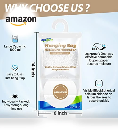 Moisture Absorber Hanging Bags — Air Moisture Control, ZSZMFH