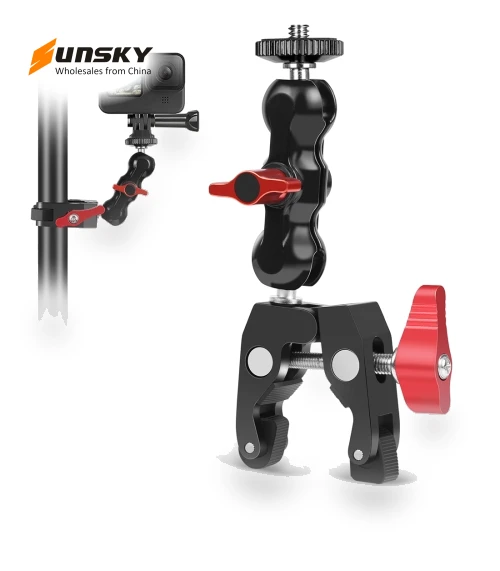 Multi-function Magic Arm Ball Mount Clamp Crab Pliers Clip — Mounts & Clamps, PULUZ