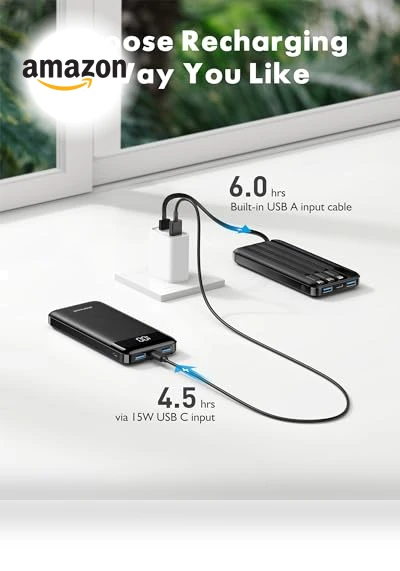 Portable Charger with Built-in Cables — Mobile Power Solutions, Charmast