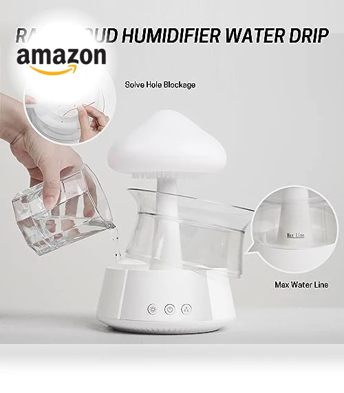 Rain Cloud Humidifier Water Drip — Air Moisturizers, Rican