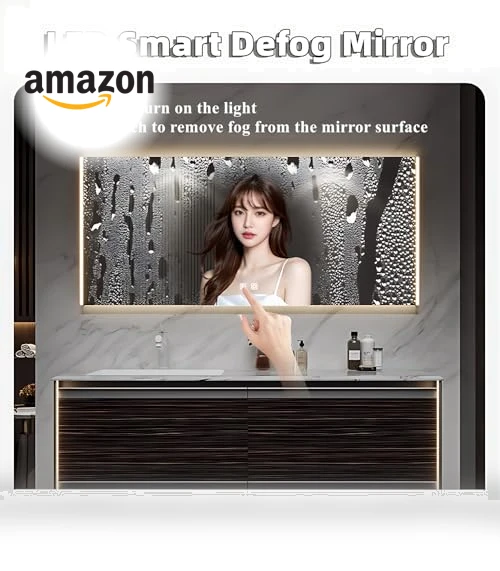Single Sink Bathroom Vanity Cabinet with Smart Mirror — Shower, ZGNBSD