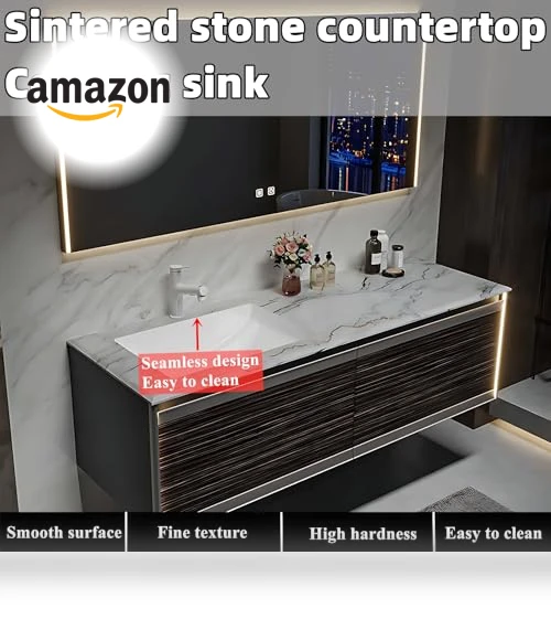 Single Sink Bathroom Vanity Cabinet with Smart Mirror — Shower, ZGNBSD