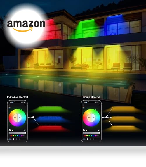 Smart RGBCW Wall Washer Lights — Garden Illumination, Jabbatek