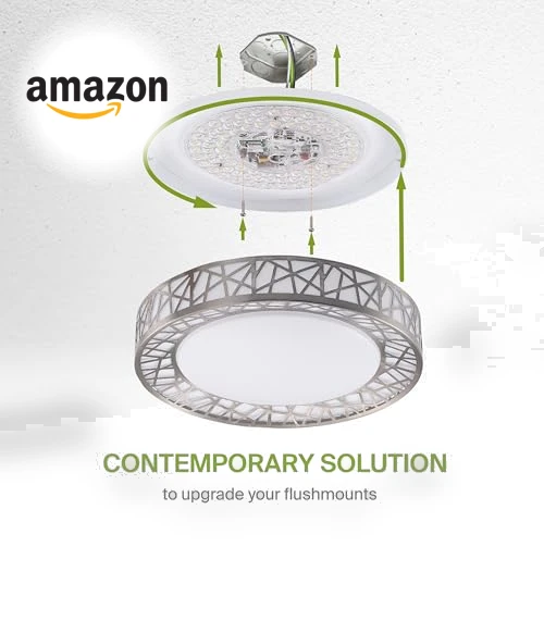 Smart RGBW Flush Mount Ceiling Light — Overhead Lighting, ASD