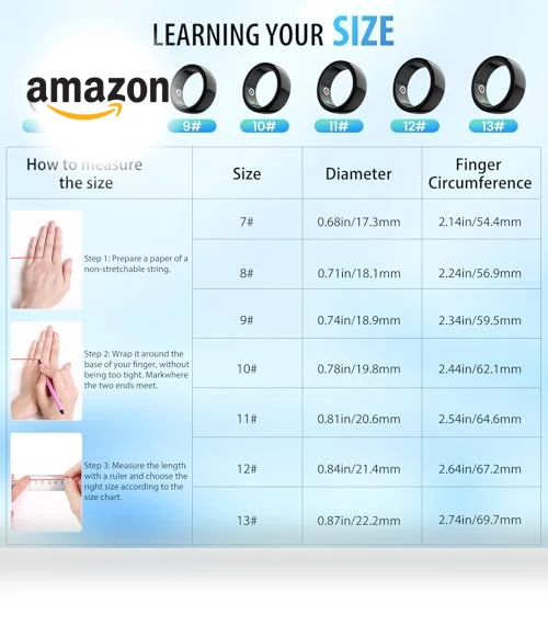 Smart Ring Health Tracker — Fitness Bands, Uni-Green