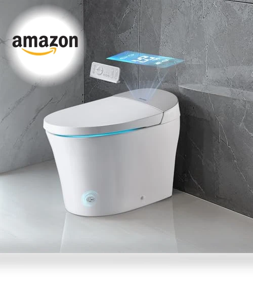 Smart Toilet with Heated Seat and Auto Freshening System — Bathroom Essentials, VEVOR