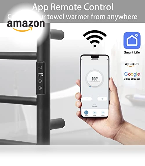 Smart WiFi Towel Warmer Wall Mounted — Towel Warmers, KEG