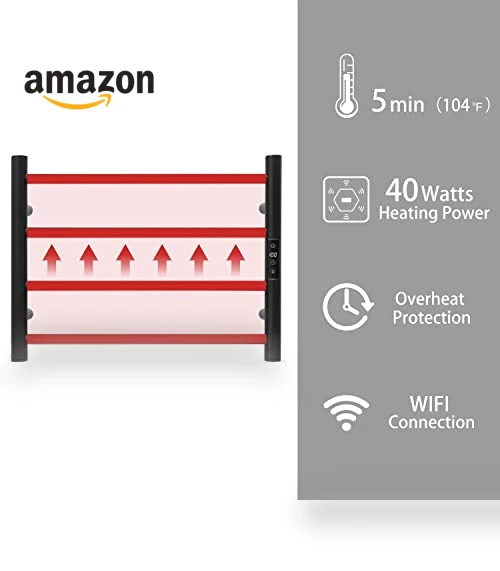 Smart WiFi Towel Warmer Wall Mounted — Towel Warmers, KEG