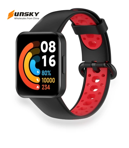 Two-Color Mixed Silicone Watch Band — Girls' Watch Straps, Xiaomi