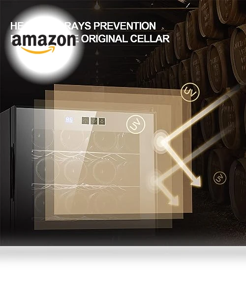 Upgrade 12 Bottle Wine Fridge — Drink Coolers, JINJUNYE