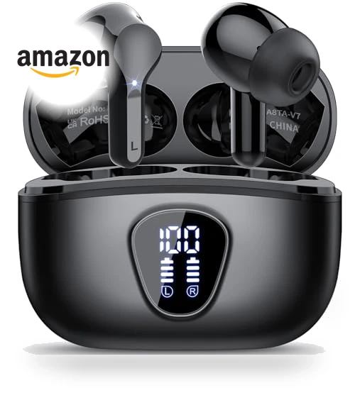Wireless Earbuds with ENC Noise Cancelling Mic — In-Ear Headphones, BESNOOW