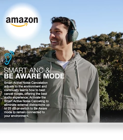 Wireless Headphones with Active Noise Cancelling — Over-Ear Headphones, JLab