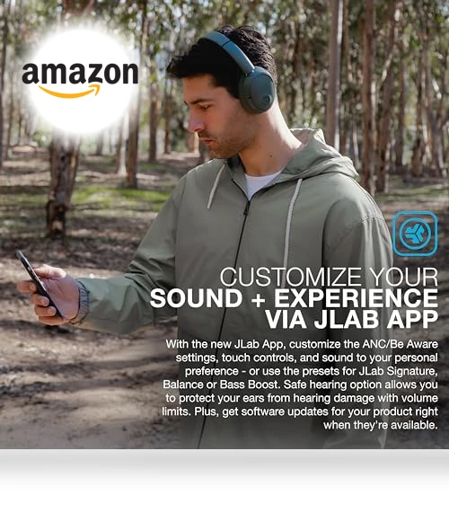 Wireless Headphones with Active Noise Cancelling — Over-Ear Headphones, JLab