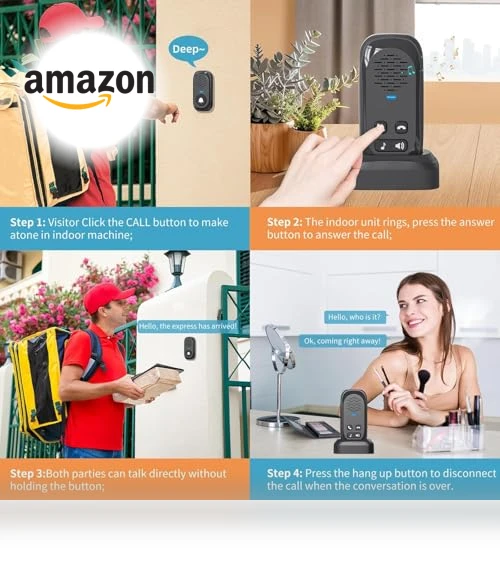 Wireless Intercom Doorbell — Kits, PANDAAR