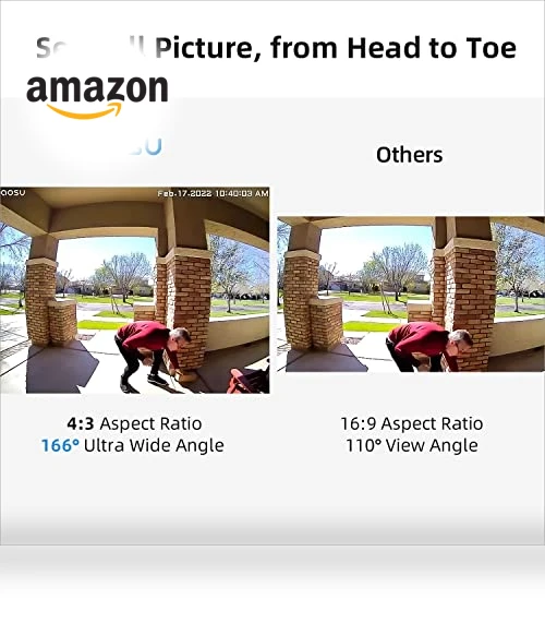 Wireless Video Doorbell Camera — Smart Home Security, AOSU