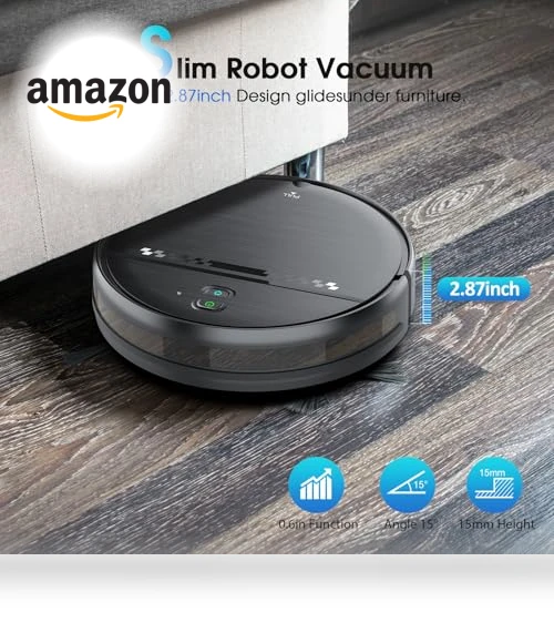 2-in-1 Robotic Vacuum and Mop Cleaner — Smart Cleaning Robots, SHELIKI