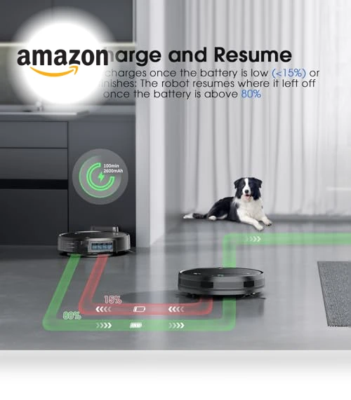2-in-1 Robotic Vacuum and Mop Cleaner — Smart Cleaning Robots, SHELIKI