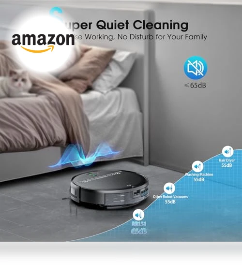 2-in-1 Robotic Vacuum and Mop Cleaner — Smart Cleaning Robots, SHELIKI