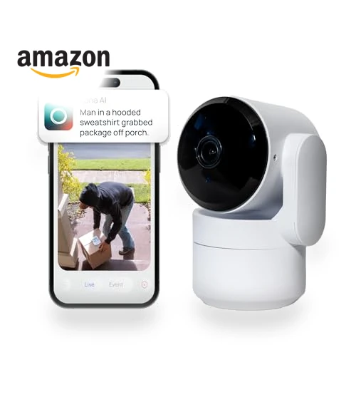 360-Degree Pan/Tilt Indoor Security Camera — Security Cameras, LUNA HOME, LLC