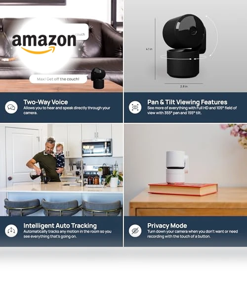 360-Degree Pan/Tilt Indoor Security Camera — Security Cameras, LUNA HOME, LLC