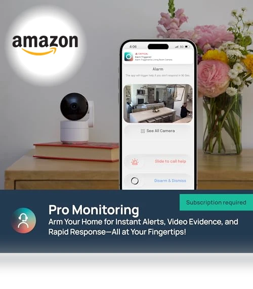 360-Degree Pan/Tilt Indoor Security Camera — Security Cameras, LUNA HOME, LLC