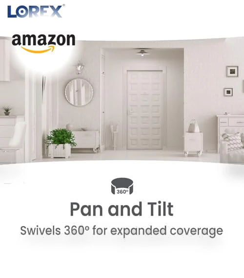 4MP Pan & Tilt Indoor Smart Security Camera — Security Cameras, Lorex