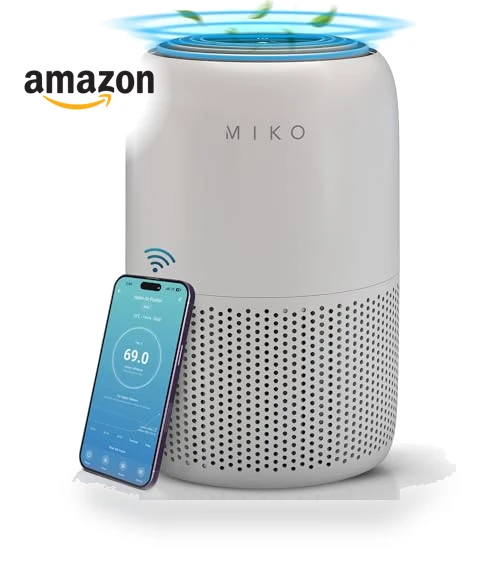 Air Purifier with 3-in-1 HEPA Filter & Sleep Mode — HEPA Air Purifiers, MIKO