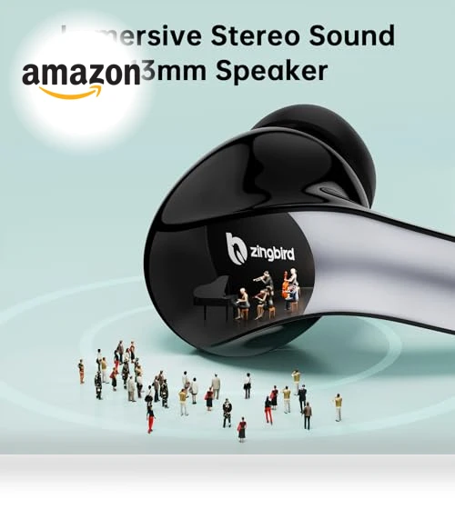 Bluetooth Headphones with LED Display — Audio Gear, ZINGBIRD