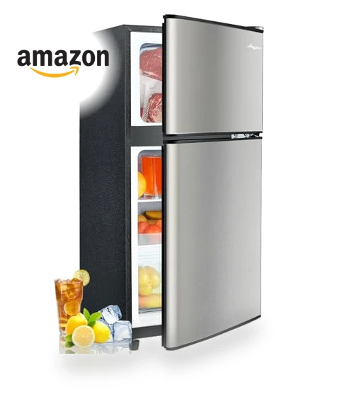Double Door Fridge with Freezer — Mini Fridges, Anypro