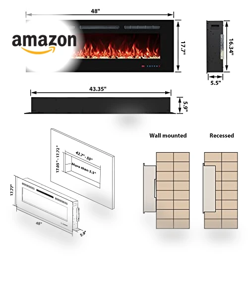 Electric Fireplace Insert — Electric Heating Solutions, VINEMOUNT