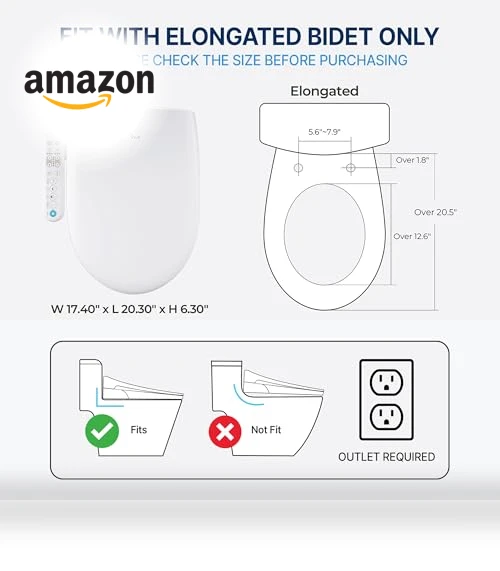 Electric Heated Bidet Toilet Seat — Bidet Seats, inus