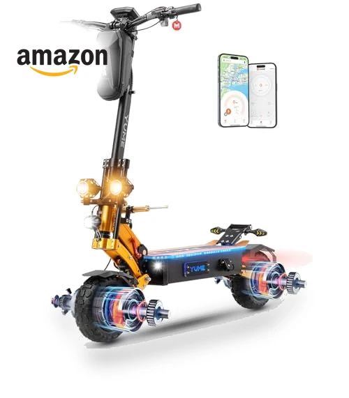 Electric Scooter with C-Shaped Absorber — Electric Self-Balancing Scooters, M YUME SCOOTER