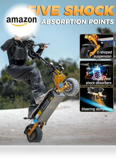 Electric Scooter with C-Shaped Absorber — Electric Self-Balancing Scooters, M YUME SCOOTER