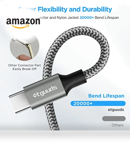 Fast Charging USB A to Type C Cable — Cables, etguuds