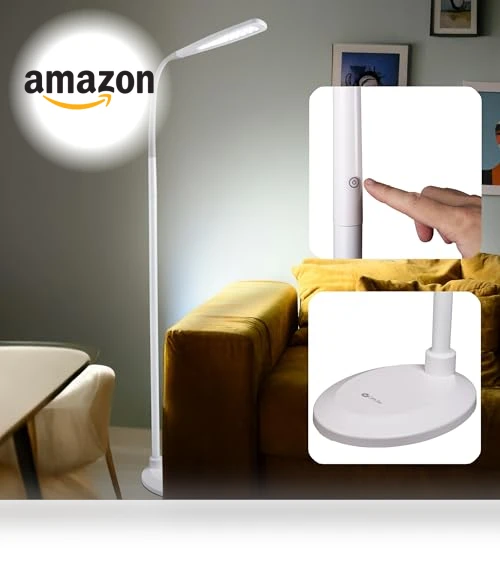 Flex LED Floor Lamp with Touch Controls — Standing Lights, OttLite