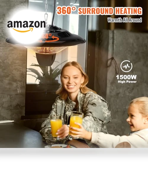 Hanging Patio Heater — Patio Heaters, VEVOR