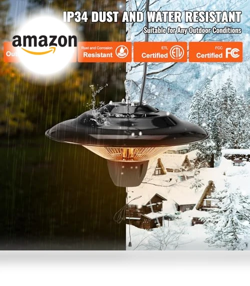Hanging Patio Heater — Patio Heaters, VEVOR